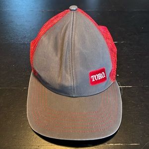 SnapBack Toro hat. Gray/red. GUC.